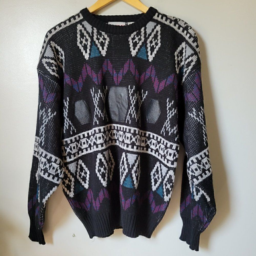 EUC VINTAGE SOUTHWESTERN PULLOVER SWEATER SIZE XL WMNS